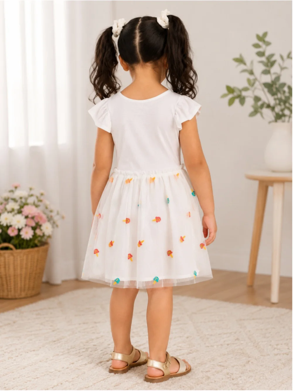 Cat & Jack Toddler Girls Ice Cream Tulle Dress – Size 4T